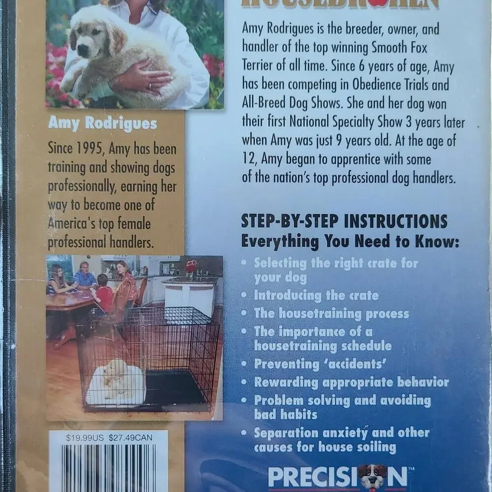 Pawsitively Housebroken Lessons (DVD) A Lifetime Dog Pet Crate Training